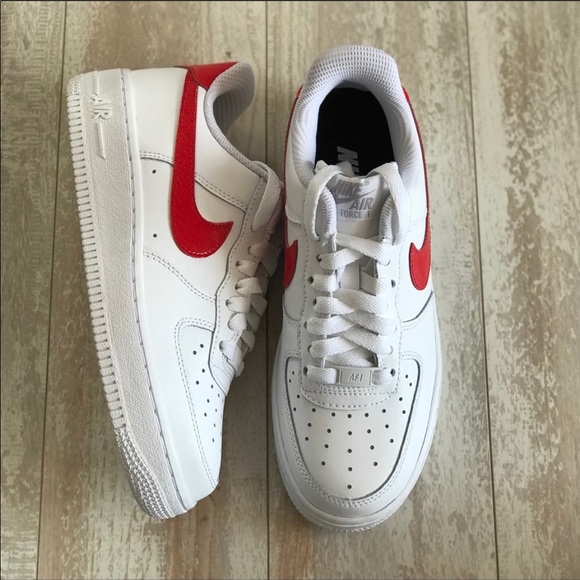 NWT Nike ID Air Force 1 Custom Red swoosh - Picture 6 of 8